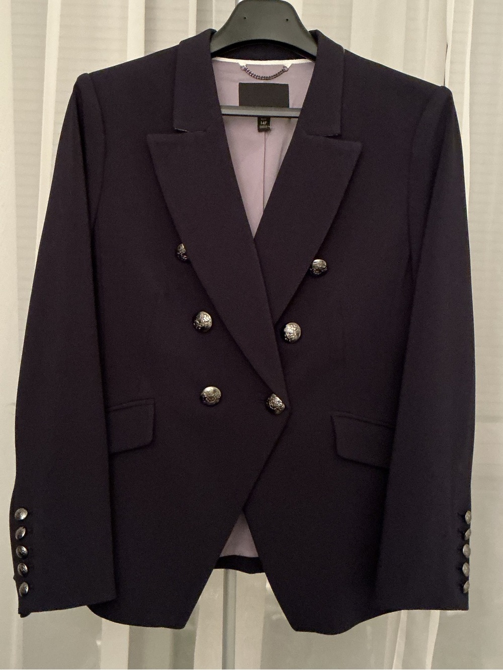 NWT Banana Republic Captain's Blazer Navy Blue Double Breasted 14P